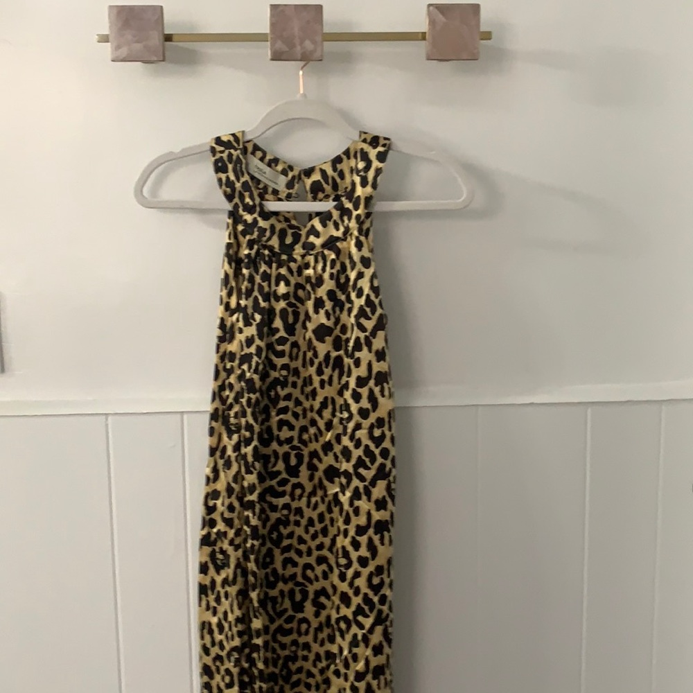 Vintage leopard dress with sculls